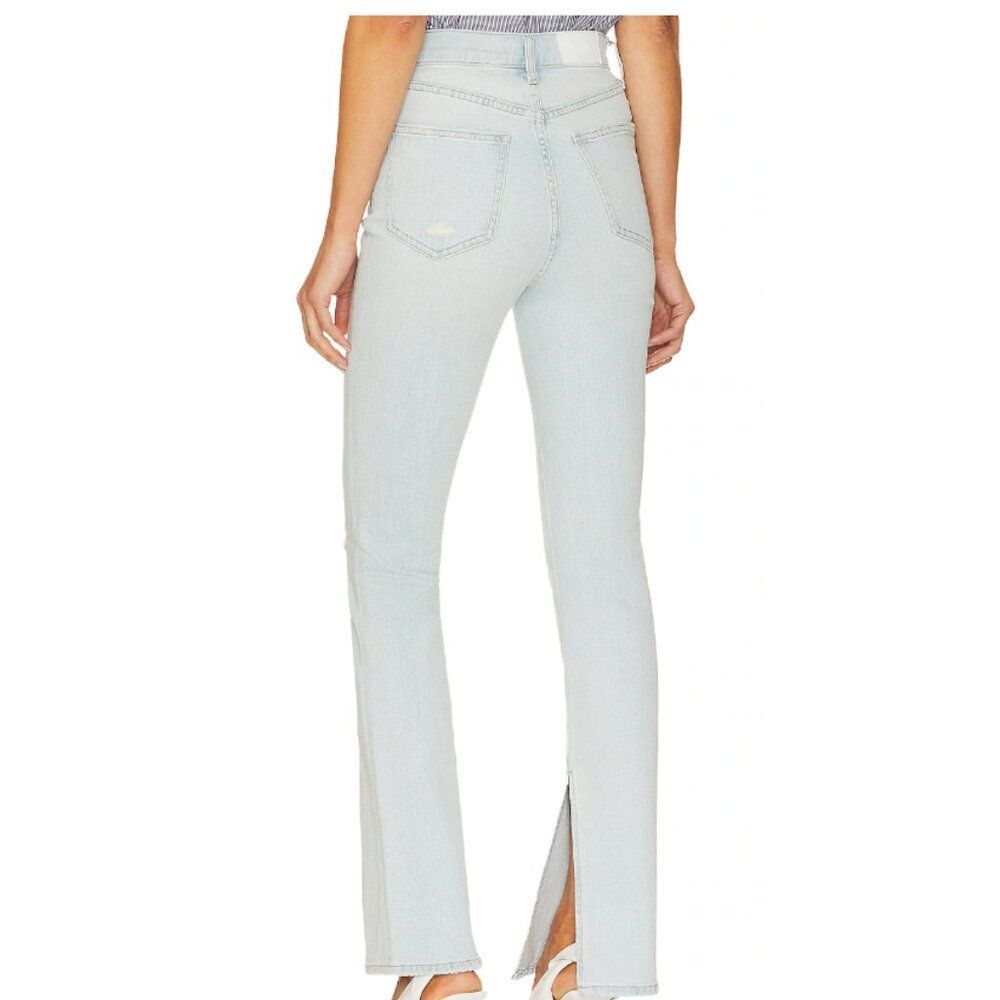 NWT PISTOLA ALEXA "LOCALS VINTAGE" HIGH RISE SPLIT FLARE 5 POCKET DENIM JEANS 26 - Picture 2 of 14